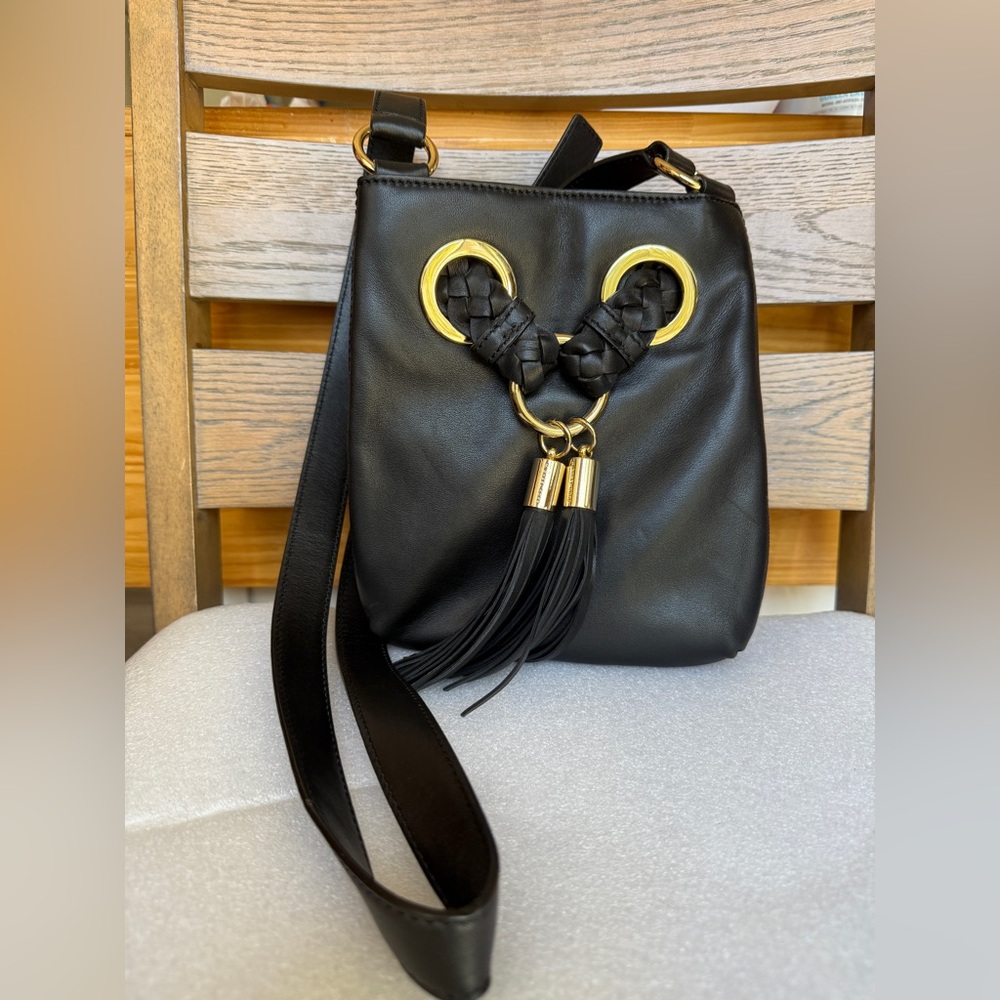 Michael Kors Crossbody Leather Purse black